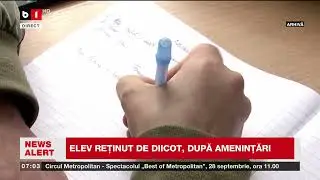 ELEV REȚINUT DE DIICOT, DUPĂ AMENINȚĂRI_Știri B1TV_26 sept. 2025
