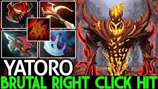 YATORO [Shadow Fiend] Brutal Right Click Hit with Full Physical Build Dota 2