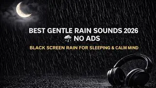 Black Screen Heavy Rain Sounds &ndash; Sleep All Night Without Light | No Ads Gentle Rain 2026