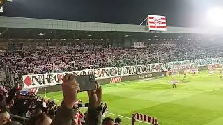 Hymn Lecha podczas meczu przyjaźni z Cracovią przy Kałuży 💪🤝 #CRALPO