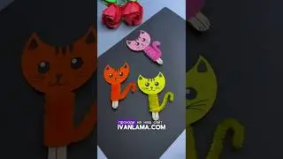 Котик #развлечения #творчество #art #diy #идеидлярисования #арт #поделки #handmade #drawing #мультик