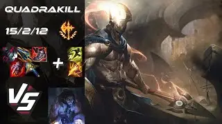 JUNGLE Pantheon vs Sylas [QUADRAKILL] - EU Challenger Patch 25.18