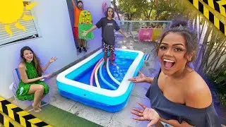 FIZEMOS UMA POOL PARTY NA VARANDA DO MEU QUARTO !!!