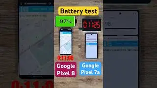 Google Pixel 8 vs Pixel 7a battery comparison!