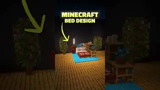 Minecraft Bed Design 🛏️✨ | Cool & Cozy Bed Ideas!  #minecraft