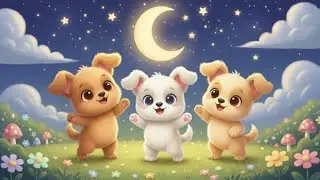 Die drei tanzenden Welpen 🐶🎵 | Fr&ouml;hliches Kinderlied | S&uuml;&szlig;es Hunde-Video f&uuml;r Kinder