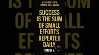 SUCCESS IS THE SUM OF SMALL EFFORTS 💪 #Motivation #Shorts