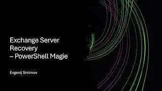 Exchange User Group - Q3 2024 - Exchange Server Recovery