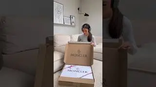 Unboxing new moncler maya jacket #shorts #shortsvideo