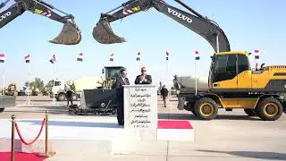 رئيس مجلس الوزراء السيد مصطفى الكاظمي يضع الحجر الأساس لمشروع إعادة تأهيل مطار الموصل