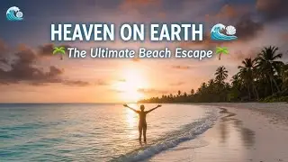 🌊 Ocean Waves Sound for Sleeping | 8 Hours of Relaxing Beach Ambience | CalmnessBreeze l