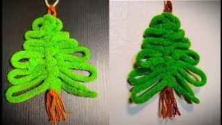 DIY Macrame Christmas Tree Ornament 🌲