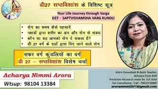 D27 SAPTVISHAMSHA ROG KA SAMAY KAISEY DEKHEY