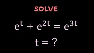Math Olympiad question for solving Exponential Equation Problem with e. Power Equation with e.