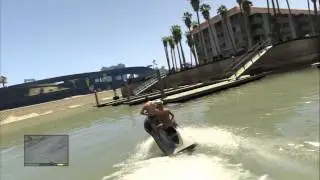 Grand Theft Auto V - Daddy's Little Girl: Michael & Tracy Jet Ski (Tutorial) Lose Pursuers Sequence