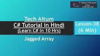 Jagged Array in C# | C# Tutorial in Hindi | Lesson - 38
