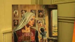 20251129 Palestine art exhibit at Friends Center S4600014
