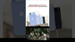 Apple reportedly cuts iphone Air production by 80% amid low demand . #iphone #iphone17air #top5tech