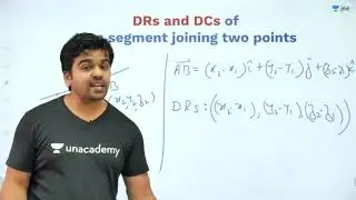direction ratios of a line joining two points un academy