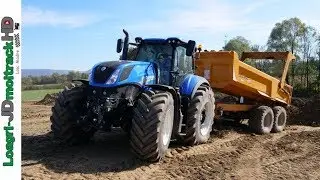 Terrassement pour une fosse à lisier de 3000m3 | T7.315HD - Puma 180 - Liebherr 924