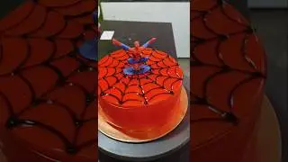 How to making Spider-Man cake#cake #ytshort #shorts #cakedesign#birthdaycake #cake