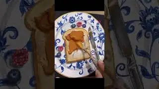 Bread butter drawing | realistic drawings | food art #shorts #trending #shortvideo #art #food #diy