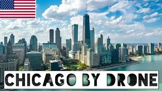 Chicago Illinois United states Drone View [4k]