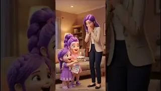 Они устроили маме сюрприз&hellip; Ее реакция была просто потрясающей 🎂💜 #youtubeshorts