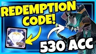 FREE 1000 DIAMOND REDEMPTION CODE & 530 ACCOUNT! [AFK ARENA]