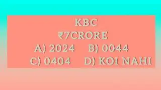 KBC KA AAKHRI SWAL...