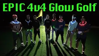 Craziest Golf Moment Caught on Camera! Epic 4v4 Glow Golf