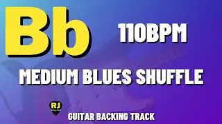 Medium Blues Backing Track in Bb | 100 BPM | B.B. King, SRV, Hendrix Style