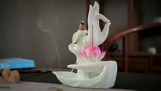 Buddha's Hands Lotus Backflow Incense Burner