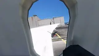 787 Dreamliner | Wing view landing | GTAV #Swiss001landing #Shorts