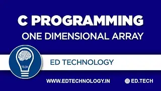 One Dimensional array in C programming | C programming Lectures