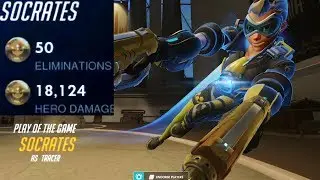 KABAJI TRACER GOD! INSANE AIMING! 50 ELIMS! [ OVERWATCH SEASON 20 TOP 500 ]