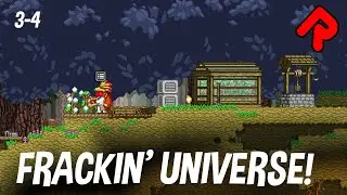 Burning Through the Basics! | Starbound Frackin' Universe gameplay ep 3-4