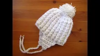 Easy crochet a Newborn baby hat 14