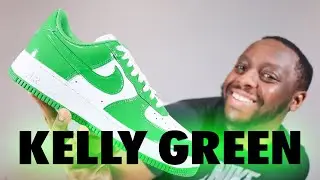 Nike Air Force 1 Kelly Green White Schopes On Foot Review QuickSchopes 790 Schopes FJ4801 300