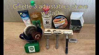 Gillette 3 adjustables shave (질레트 조절식  3개 사용 면도)