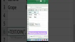 Excel Textjoin Formula 