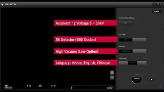 Demo of SEC Make - Table Top Scanning Electron Microscope (Mini-SEM) [SNE-4500M] ENG