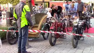 oldtimer motorcycles at Cars & Coffee Friends Peer