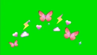 GREEN SCREEN Effects Butterfly Animation HD Footage || Background animation NCR