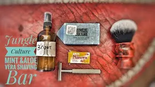 Jungle Culture Mint & Aloe Vera Shaving Bar, With The Parker 78R