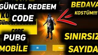 GİYSİ VE KASK VEREN REDEEM CODE PUBG MOBİLE (ÇEKİLİŞ VAR!)