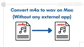 How to convert m4a to wav on mac