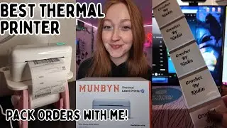 BEST Thermal Printer😍 Pack Etsy orders with me!