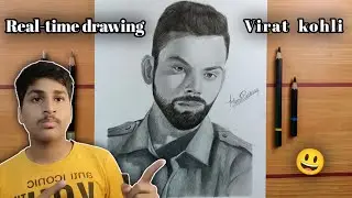 Virat kohli | Real time Drawing video ( Part 1 )