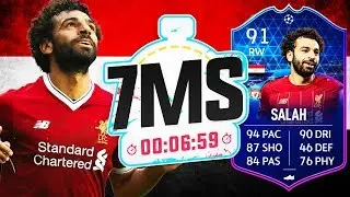 THE EGYPTIAN KING!! 91 TOTGS SALAH 7 MINUTE SQUAD BUILDER!! - FIFA 20 ULTIMATE TEAM